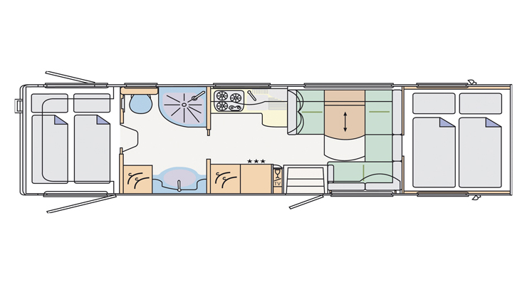 2010 Concorde Cruiser 840H Floorplan Layout