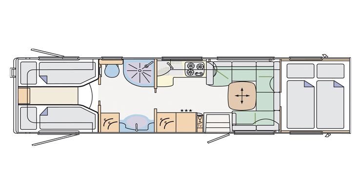 2010 Concorde Cruiser 890LR Floorplan Layout