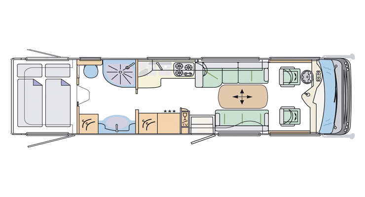2010 Concorde Liner 840H with Lounge Seating Group
