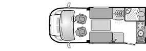 2011 Season Bessacarr E410 Motorhome Day Layout