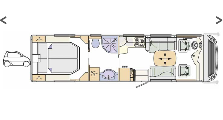 2012 Concorde Charisma Classic 890G Motorhome Floorplan Layout
