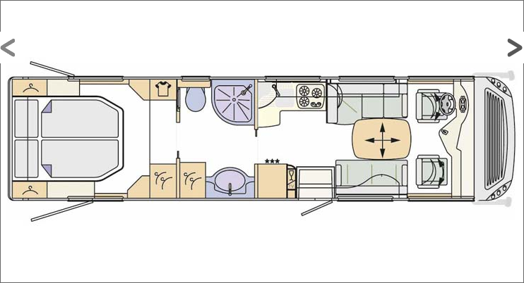 2012 Concorde Charisma Classic 940MS Motorhome Floorplan Layout