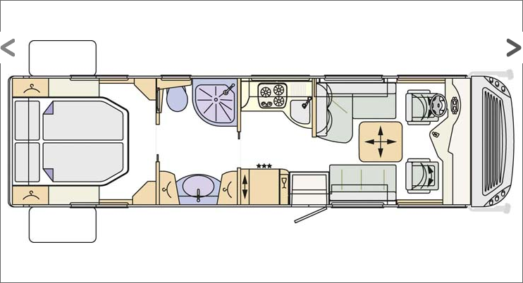 2012 Concorde Charisma Three 900M Motorhome Floorplan Layout