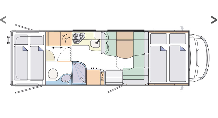 2012 Concorde Credo Action 803H Coachbuilt Iveco Motorhome Floorplan Layout