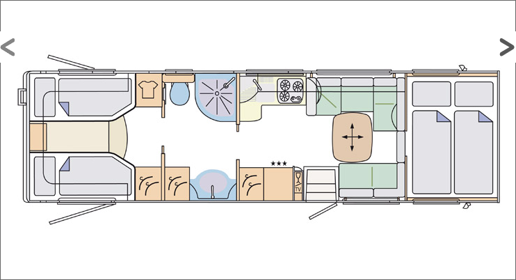 2012 Concorde Cruiser C1 940LSR Coachbuilt Motorhome Floorplan Layout