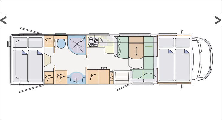2012 Concorde Cruiser 940HS Coachbuilt Motorhome Floorplan Layout