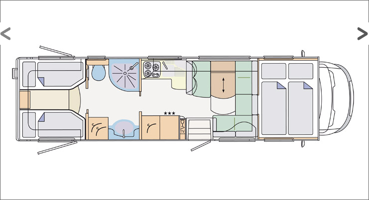 2012 Concorde Cruiser 940L Coachbuilt Motorhome Floorplan Layout