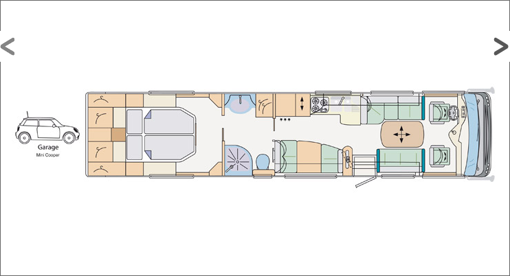 2012 Concorde Liner Plus 1140Gmax A-Class Motorhome Floorplan Layout