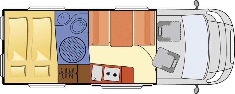 2014 Globecar Familyscout Motorhome Layout Floorplan