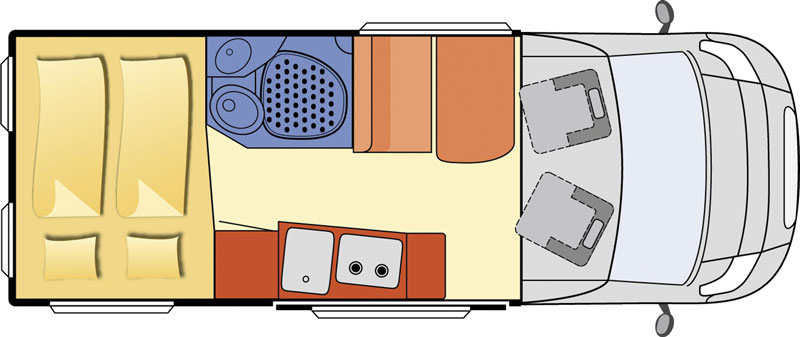2014 Globecar Globescout Motorhome Layout Floorplan