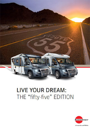 2014 Burstner 'fifty-five' 55 Special Edition Motorhome Brochure