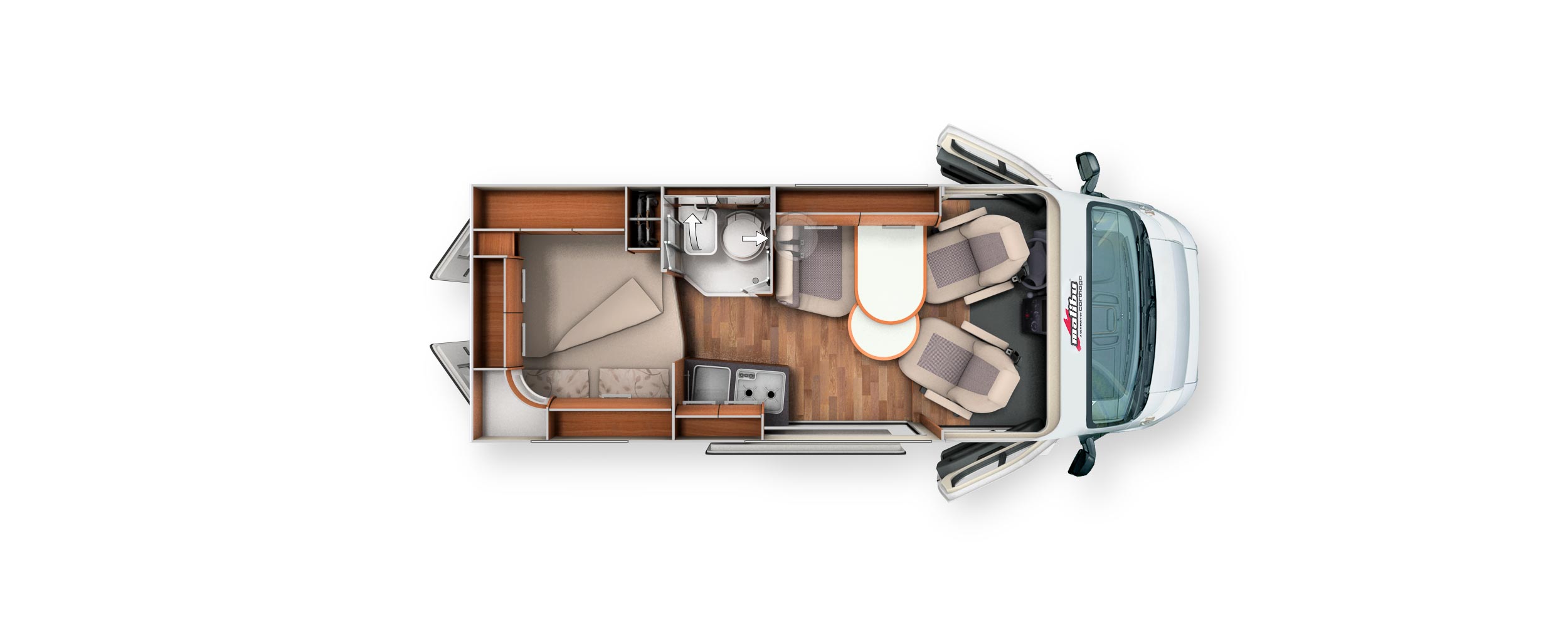 2017 Malibu Van 540 Motorhome Layout