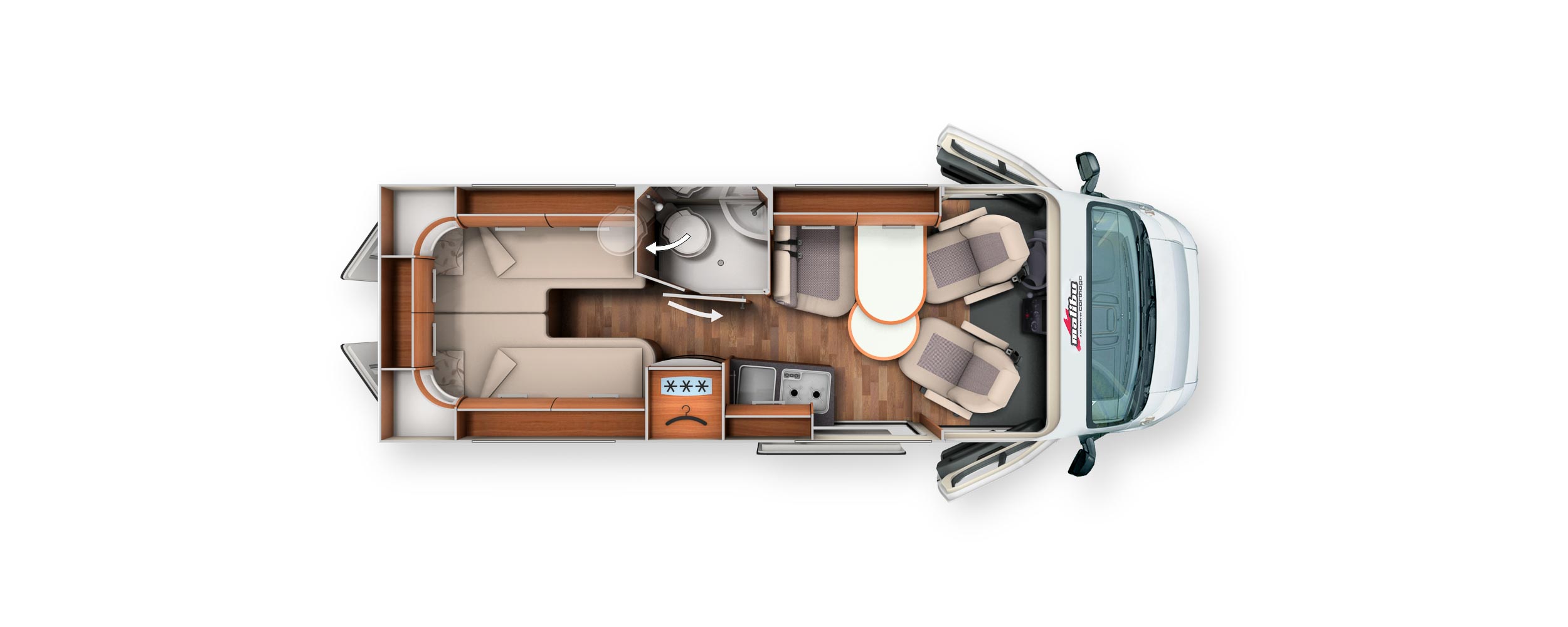 2017 Malibu Van 640 LE Motorhome Layout