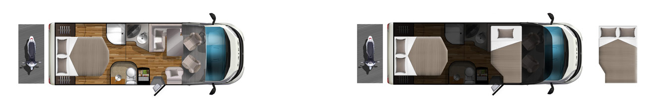 2017 Laika Ecovip 312 Low Profile Motorhome Layout