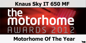 Knaus Sky IT 650 MF Overall Motorhome Of The Year Award