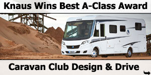 Knaus Sky I Wins Caravan Club Beast A-Class Award