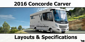 2016 Concorde Carver Motorhomes Layouts