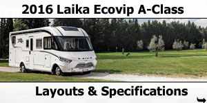 2016 Laika Ecovip A-Class Motorhomes Layouts