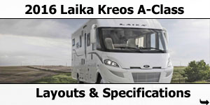 2016 Laika Kreos A-Class Motorhomes Layouts