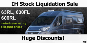 IH Motorhome Stock Liquidation Sale Now On