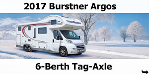 2017 Burstner Argos Coachbuilt Tag-Axle Motorhomes
