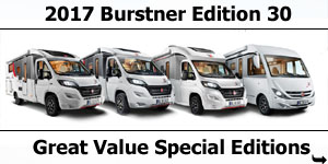 2017 Burstner Edition 30 Special Edition Motorhomes