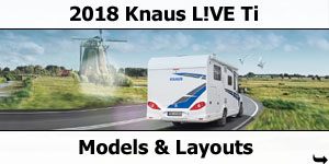 2018 Knaus Van Ti Motorhome Models & Layouts