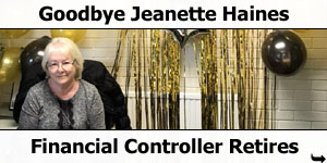 Financial Controller Jeanette Haines Retires