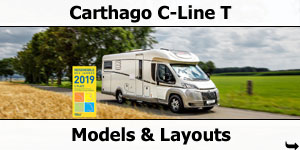 2019 Carthago C-Line T Low-Profile Motorhomes Models and Layouts