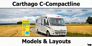 2019 Carthago C-Compactline A-Class Motorhomes Models and Layouts