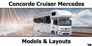 2019 Concorde Cruiser Mercedes Atego Models and Layouts