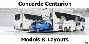 2019 Concorde Centurion Models and Layouts