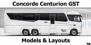 2019 Concorde Centurion GST Models and Layouts