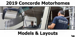 2019 Concorde Motorhomes Models and Layouts