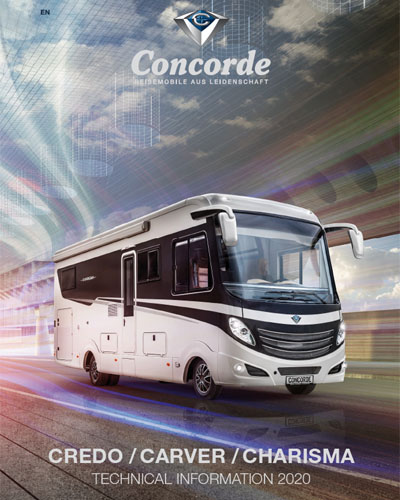 2020 Concorde Credo / Carver / Charisma Motorhome Technical Specification Downloads
