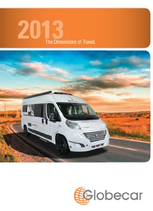 2013 Globecar Motorhome Brochure Front Page Image