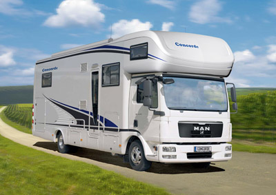 Concorde Cruiser C1 Motorhome with new Overcab Pod Launched for 2011