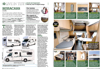 Practical Motorhome Magazine Bessacarr E695 Motorhome Review