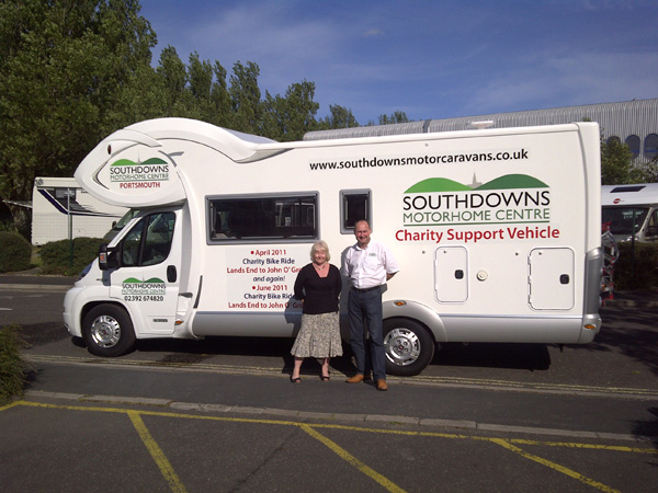 Andrew Ayling and Jeanette Haines of Southdowns Motorhome Centre