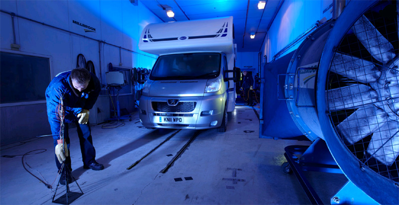 Bailey Motorhomes Cold Chamber Testing at Millbrook Proving Ground 02