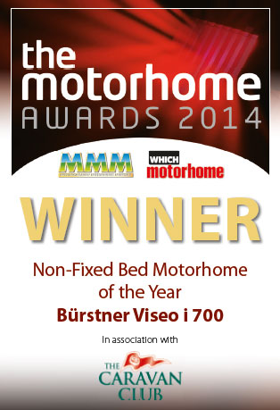 2014 MMM Awards Best Non-Fixed Motorhome of the Year Burstner Viseo i700