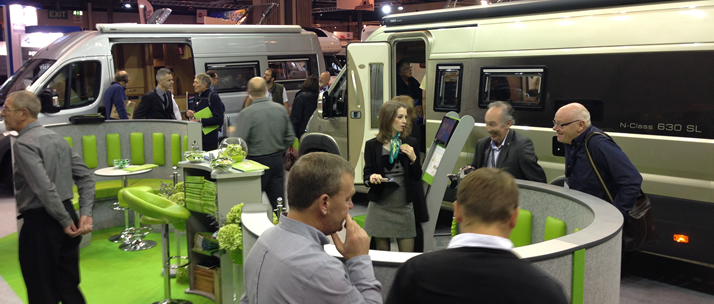 IH Motorhome Stand at the 2013 October NEC Motorhome Show