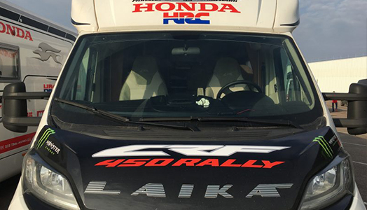 Laika Supports Honda at Dakar Race 2017